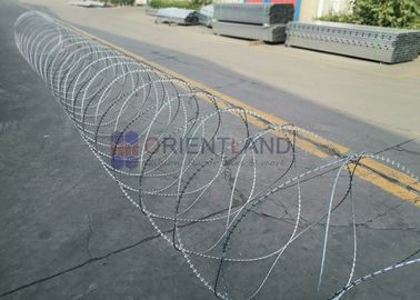 Anti Corrosive Galvanized Razor Wire / Ribbon Barbed Wire BTO11 BTO-22 BTO-30