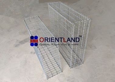Weather Proof Retaining Wall Stone Cages , Galvanised Gabion Baskets 50×50mm Aperture